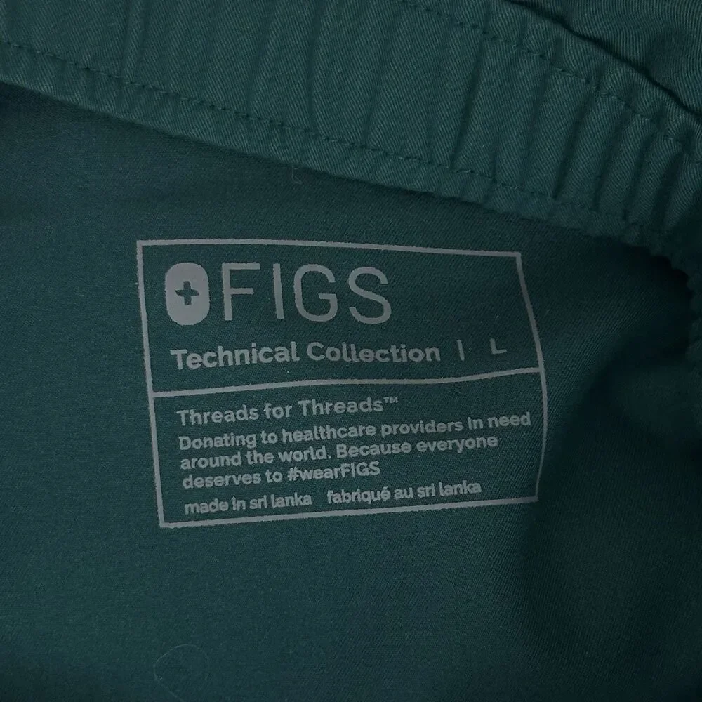 FIGS Men’s Tansen Jogger Limited edition Forest Green Scrub Pants Size L